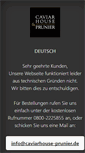 Mobile Screenshot of caviarhouse-prunier.com